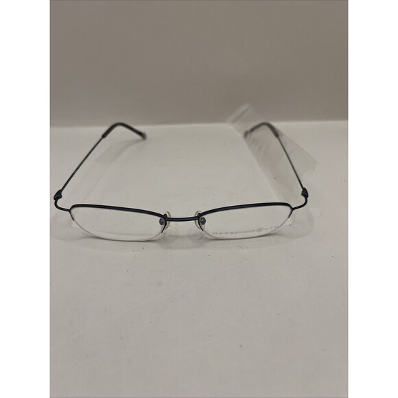 Max Studio Eyeglasses MX106 HalfRim Designer Demo Lens Blue 48-17-135 - Picture 2 of 7
